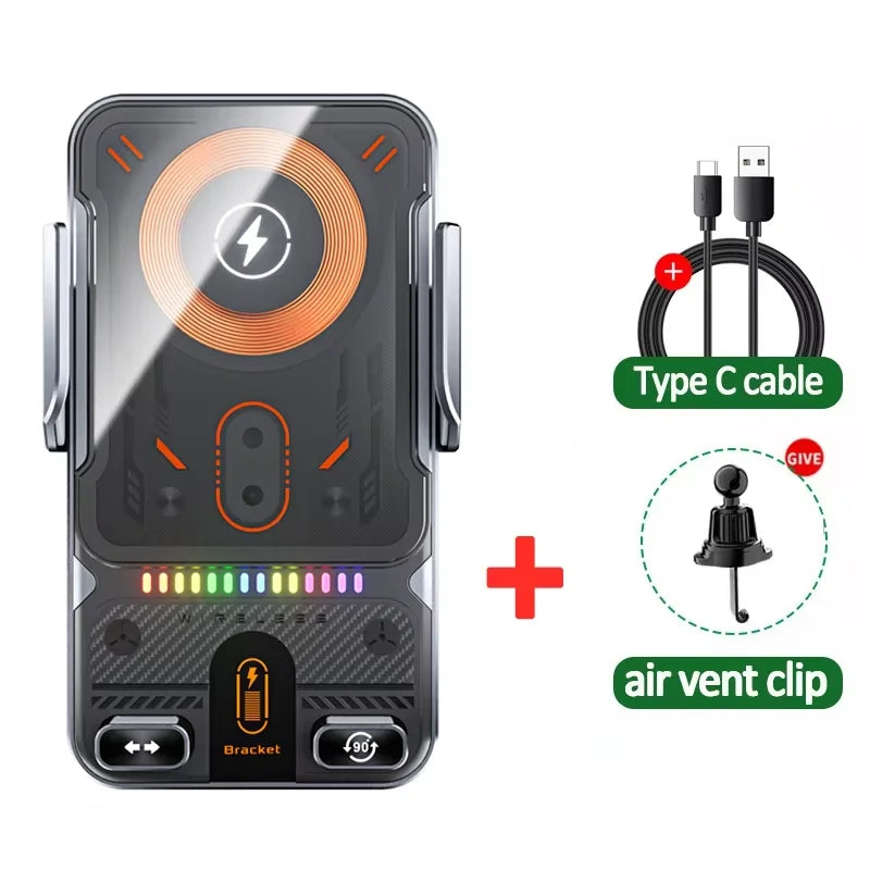 AuraClip™ Smart Auto-Clamping Wireless Car Charger