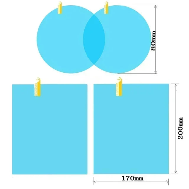 Car Side Mirror Anti-Fog & Rainproof Film – Clear Waterproof Protective Stickers