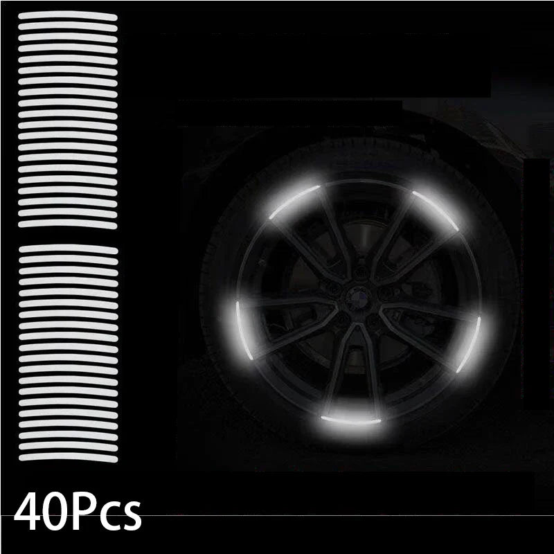 Reflective Wheel Rim Safety Stickers
