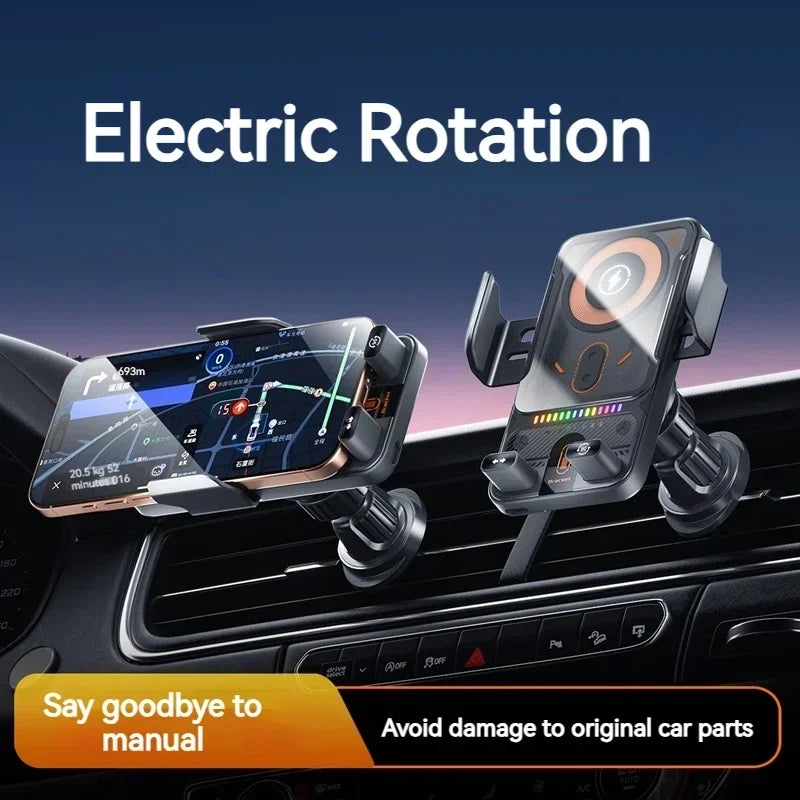 AuraClip™ Smart Auto-Clamping Wireless Car Charger