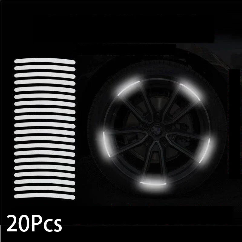 Reflective Wheel Rim Safety Stickers