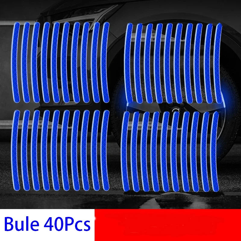 Reflective Wheel Rim Safety Stickers