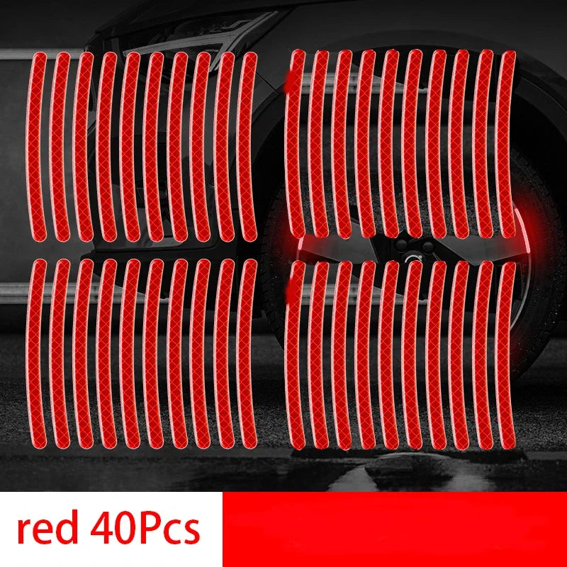 Reflective Wheel Rim Safety Stickers