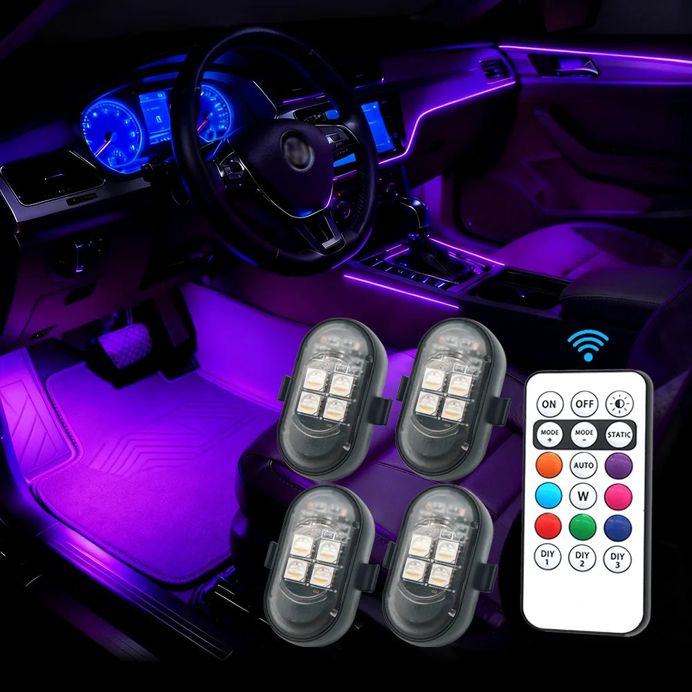 Wireless RGB Car Lights