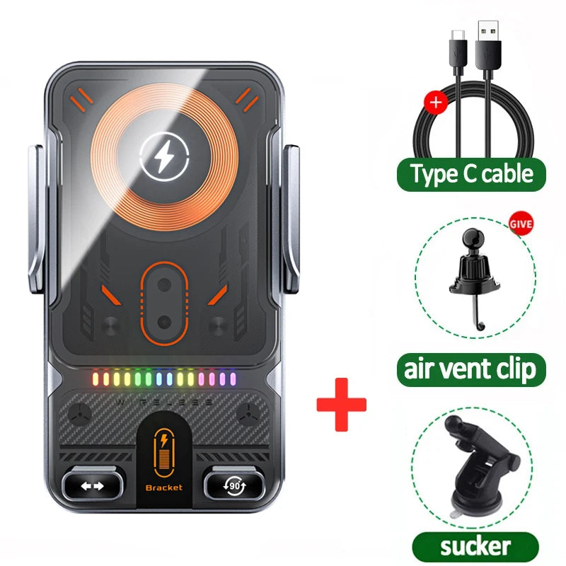 AuraClip™ Smart Auto-Clamping Wireless Car Charger