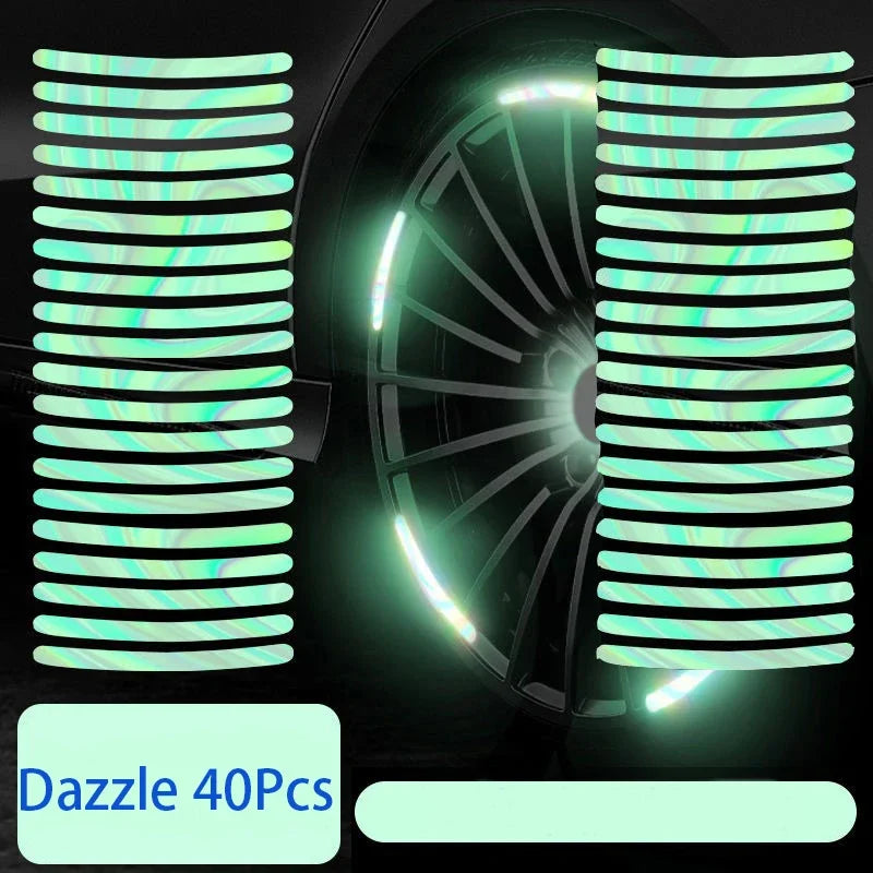 Reflective Wheel Rim Safety Stickers