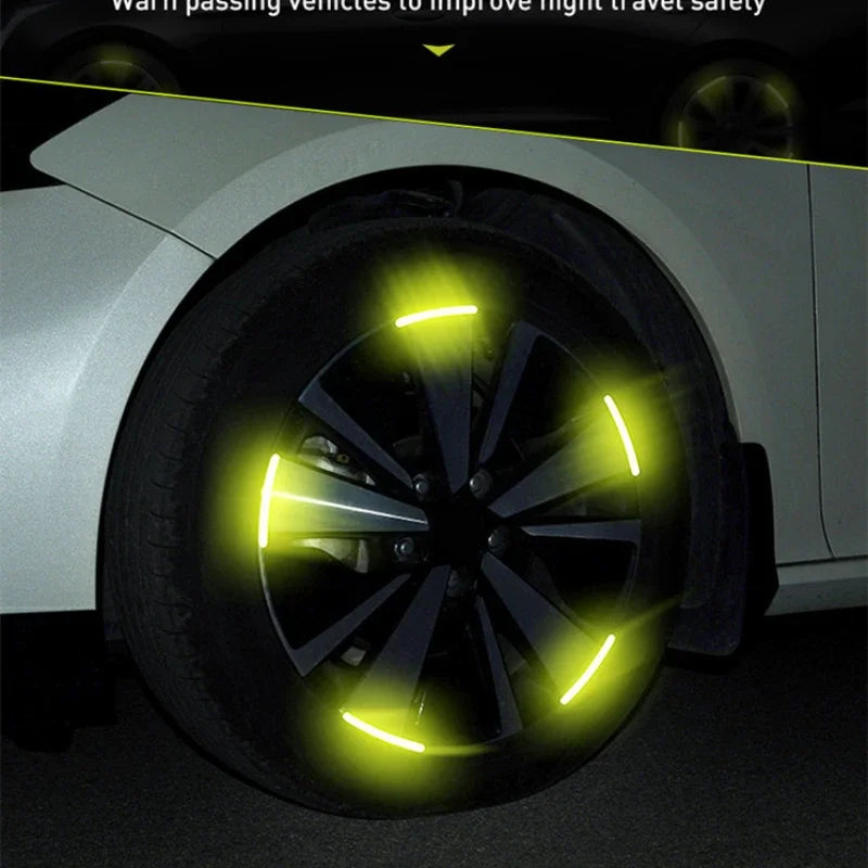 Reflective Wheel Rim Safety Stickers
