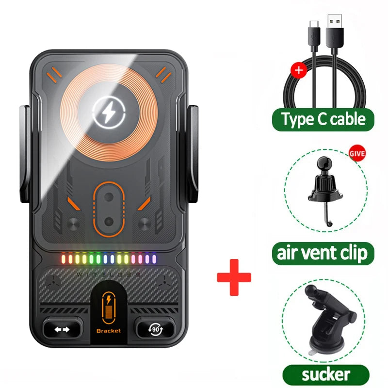 AuraClip™ Smart Auto-Clamping Wireless Car Charger