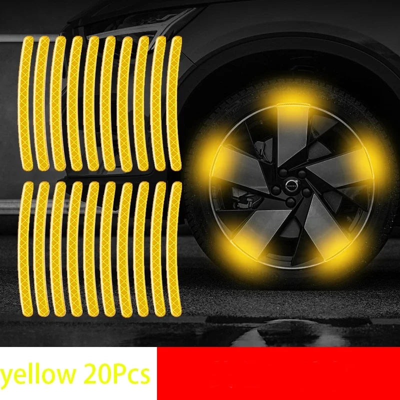 Reflective Wheel Rim Safety Stickers