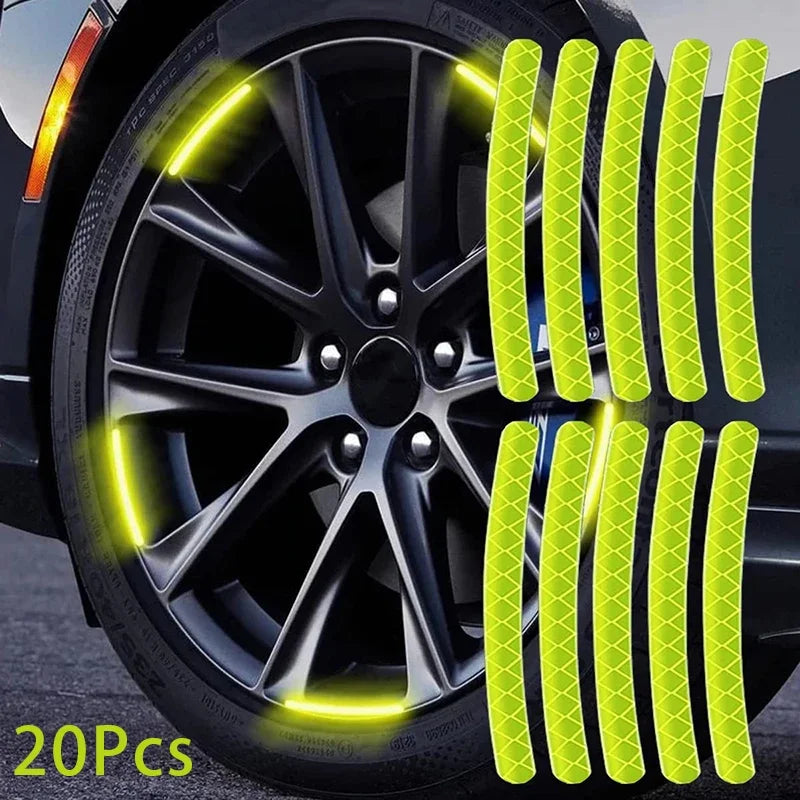 Reflective Wheel Rim Safety Stickers