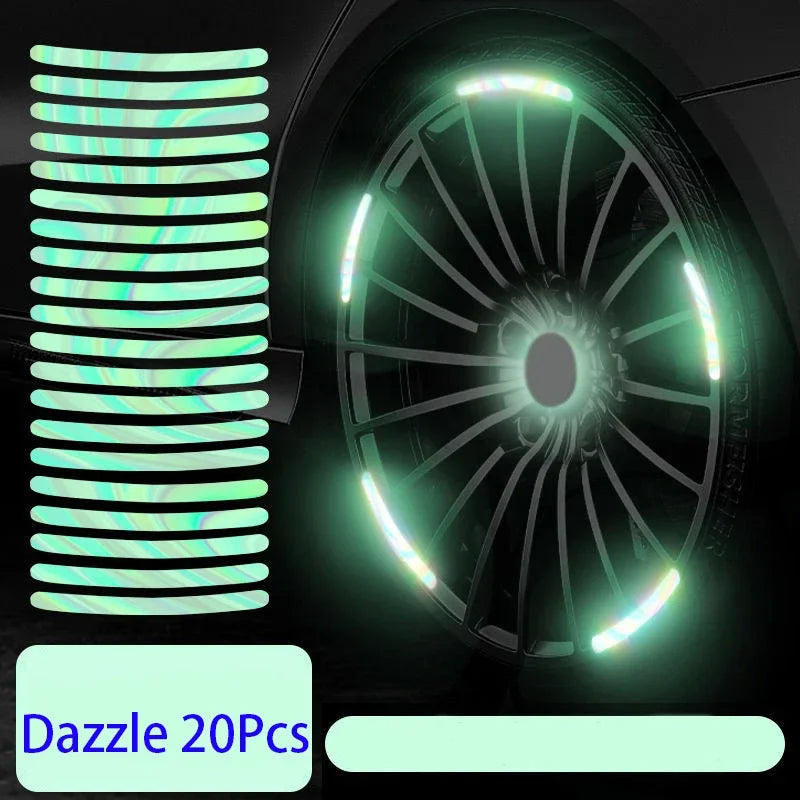 Reflective Wheel Rim Safety Stickers