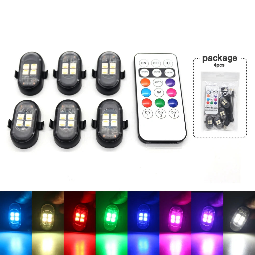 Wireless RGB Car Lights