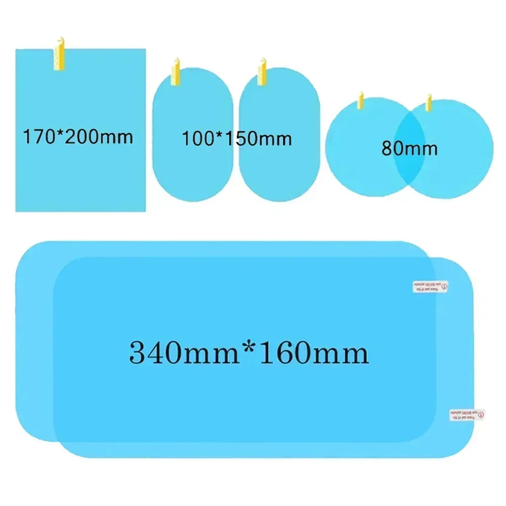 Car Side Mirror Anti-Fog & Rainproof Film – Clear Waterproof Protective Stickers