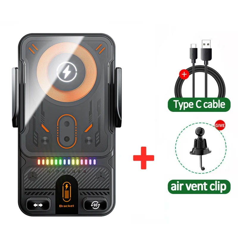 AuraClip™ Smart Auto-Clamping Wireless Car Charger