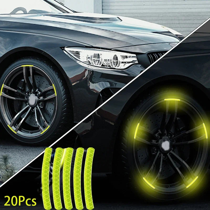 Reflective Wheel Rim Safety Stickers