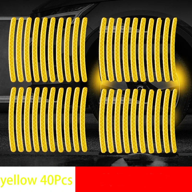 Reflective Wheel Rim Safety Stickers