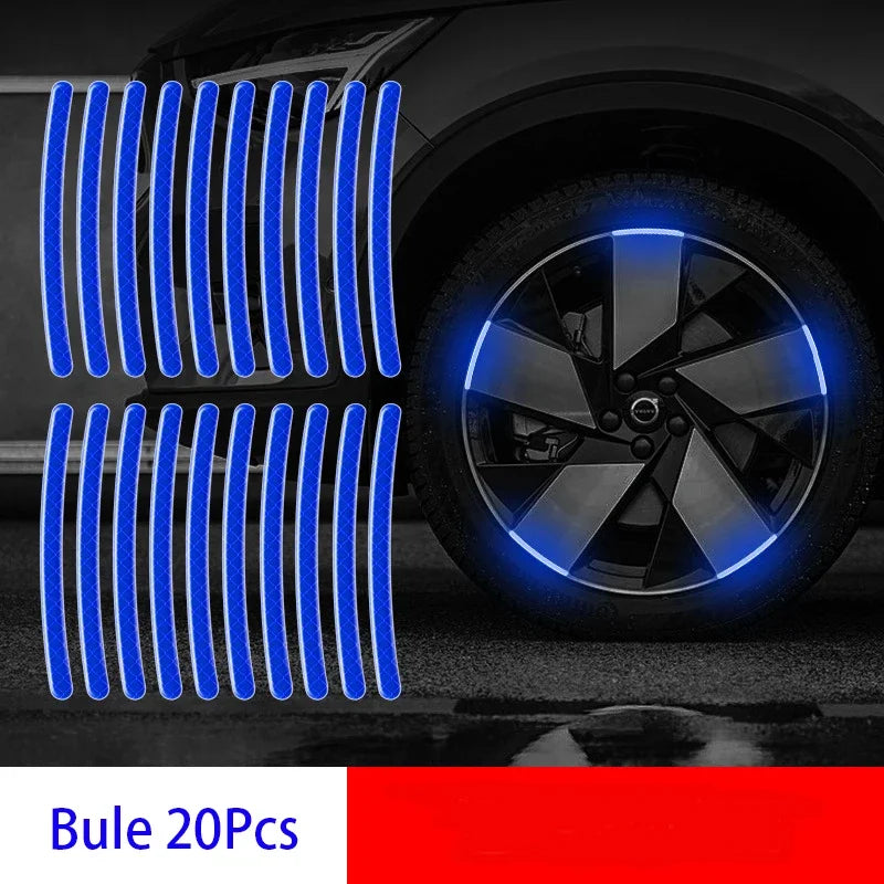 Reflective Wheel Rim Safety Stickers