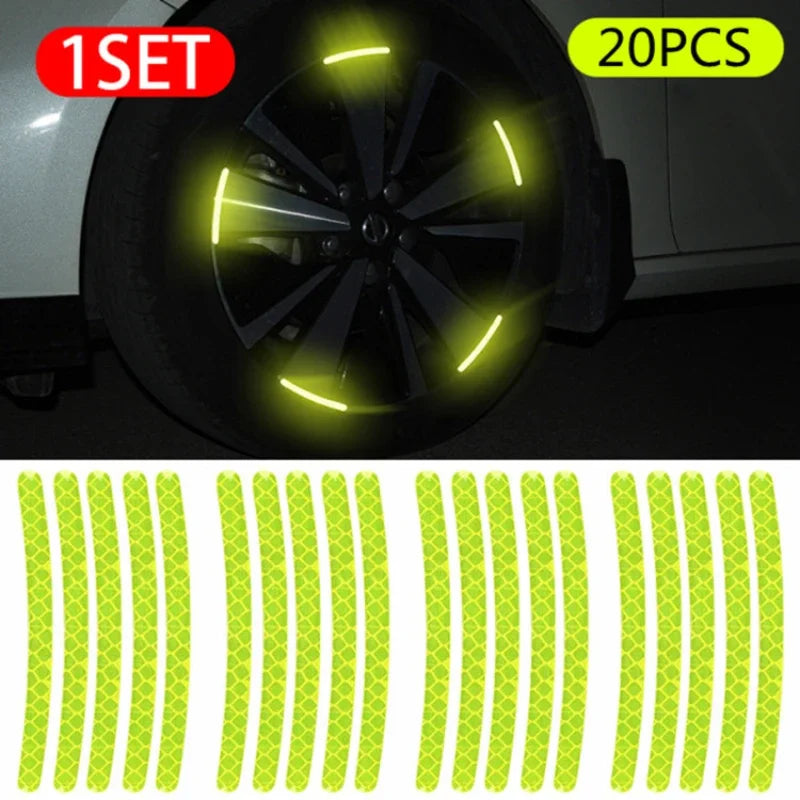 Reflective Wheel Rim Safety Stickers