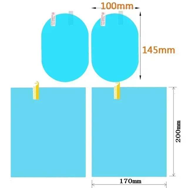 Car Side Mirror Anti-Fog & Rainproof Film – Clear Waterproof Protective Stickers