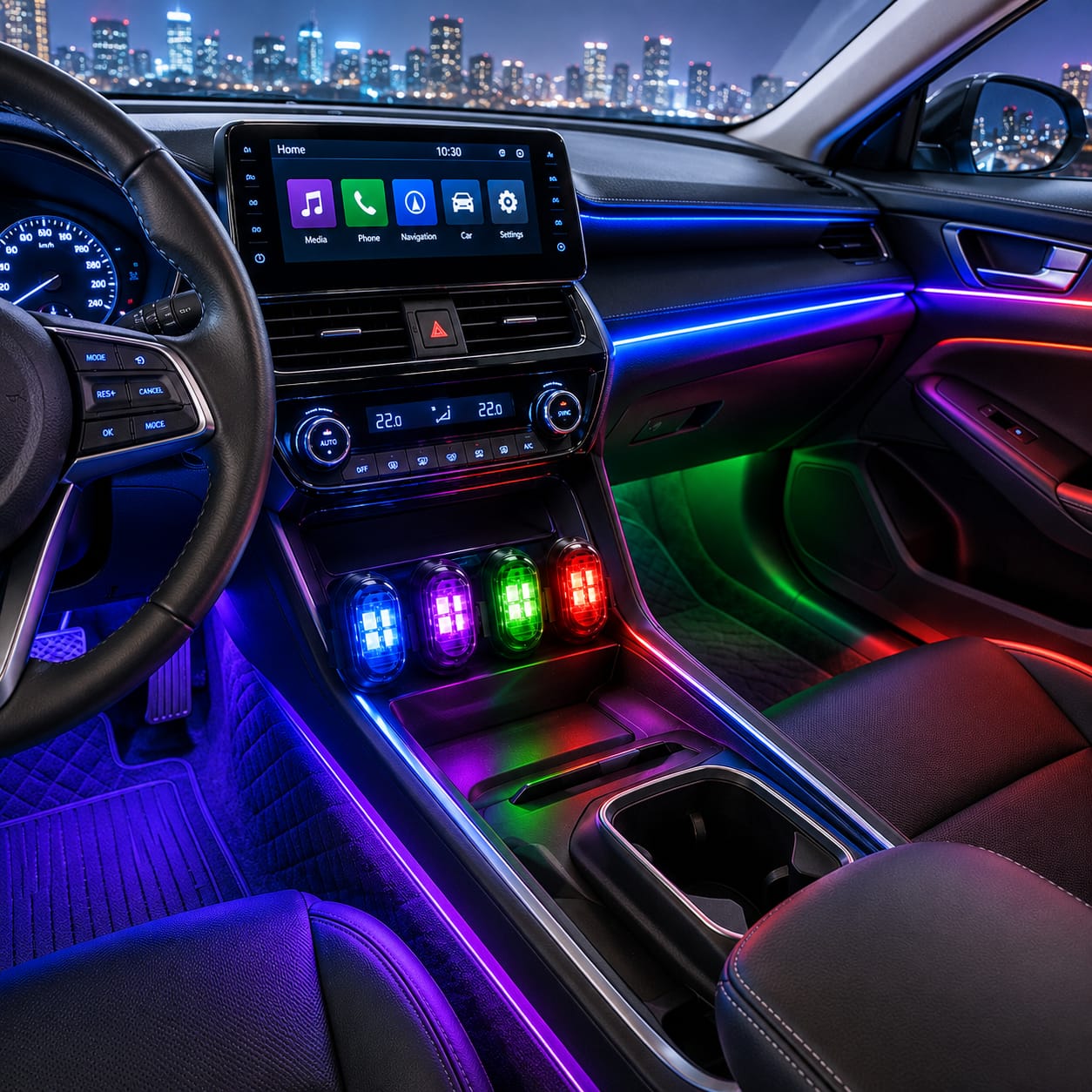 Wireless RGB Car Lights