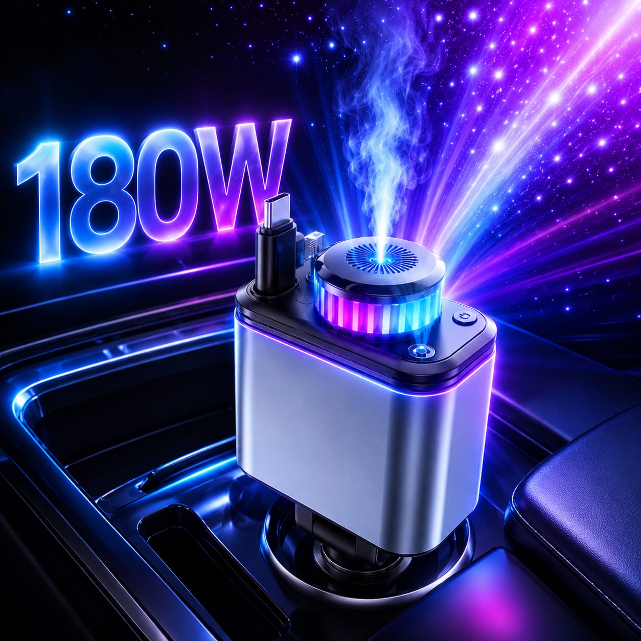 5-in-1 Retractable Car Charger