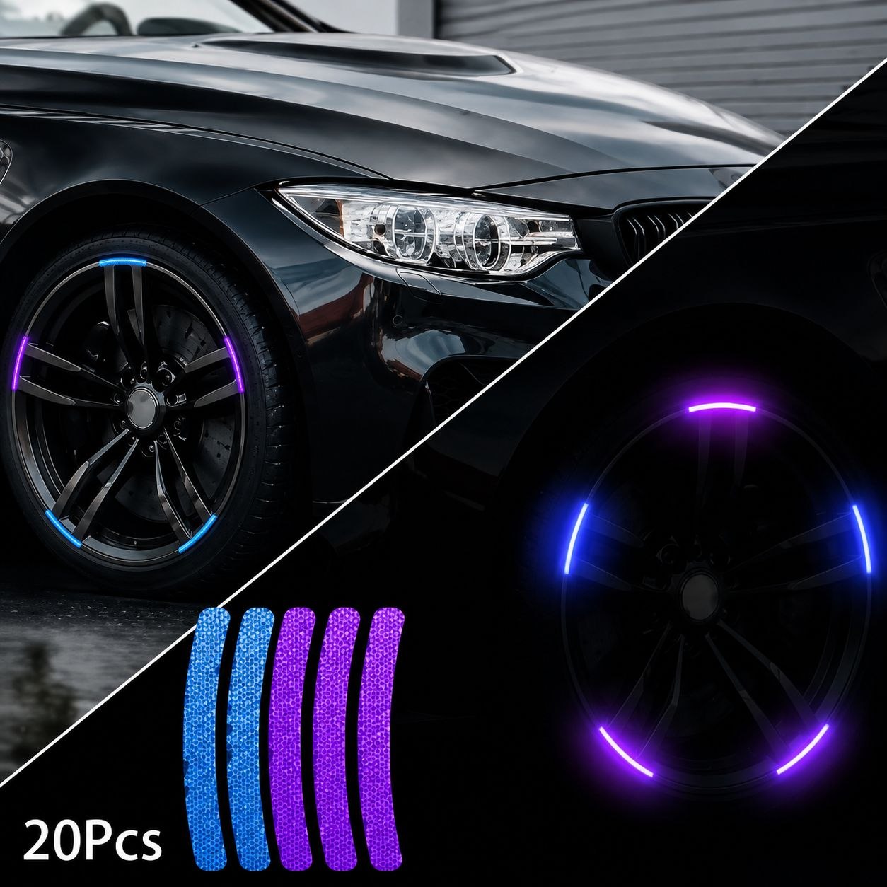 Reflective Wheel Rim Safety Stickers
